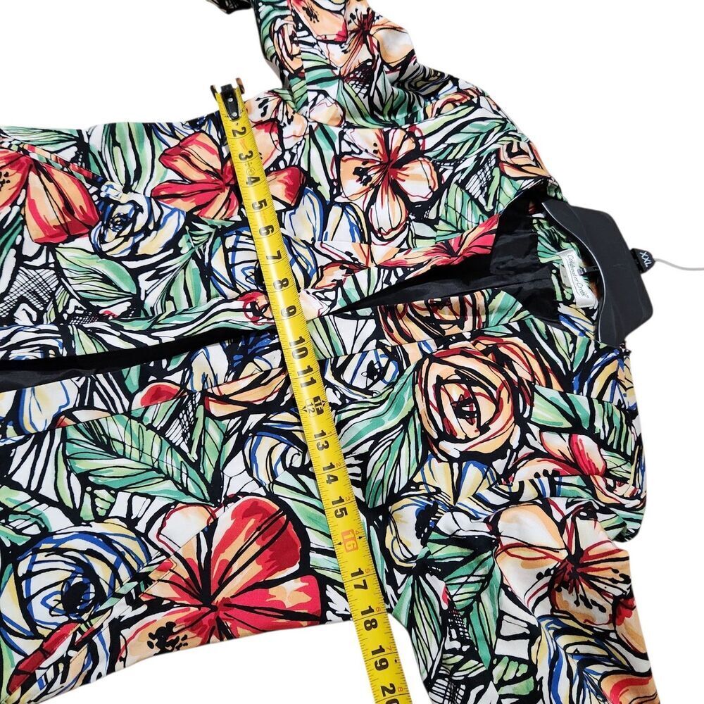 Coldwater Creek Womens Open blazer Size 8 Floral Lined 3/4 Sleeve - Picture 5 of 12